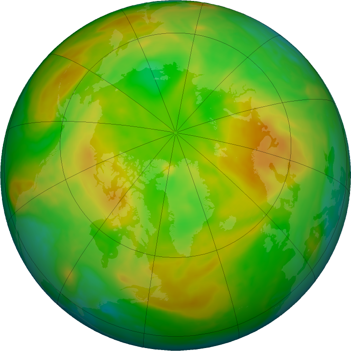 Arctic ozone map for 18 May 2020
